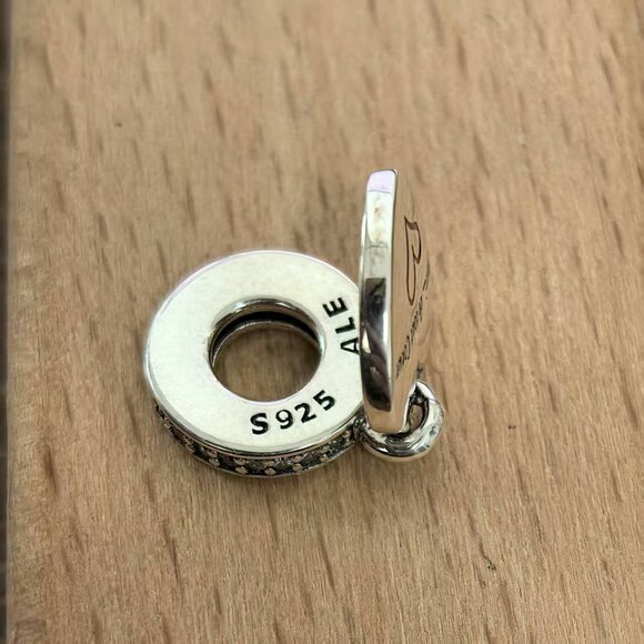 Pandora Merci.... de tout Coeur Heart Charm Pendant, S925 Silver Bracelets - Picture 4 of 4